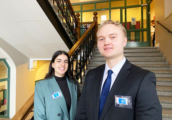 Oscar och Dana har tidigare gått ekonomiprogrammet på Söderslättsgymnasiet.